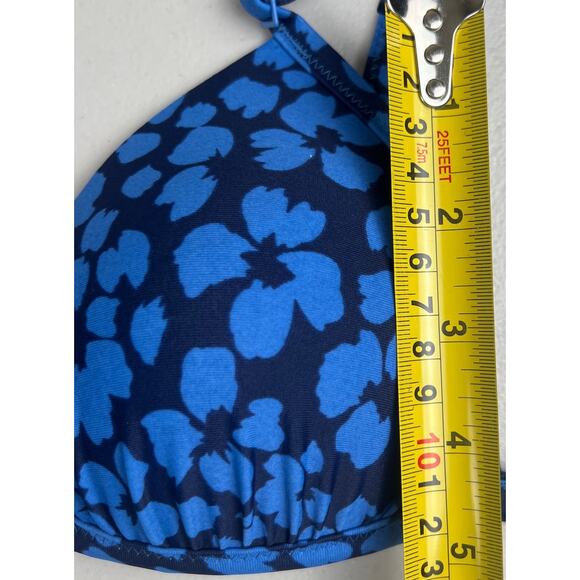Aerie Small Blue Perky Triangle Swim Blue Top - Picture 4 of 5
